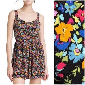 Wild Fable Black Floral Romper- Size XL